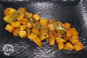 Poêlé de butternut au miel et thym