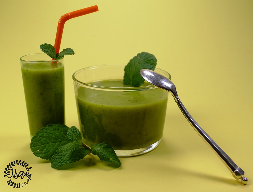 Gaspacho courgettes/menthe