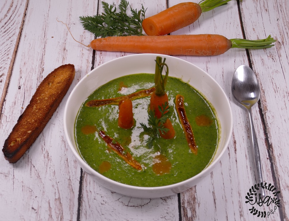 Velouté aux fanes de carottes