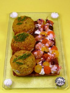 St Honoré aux gambas et yuzu