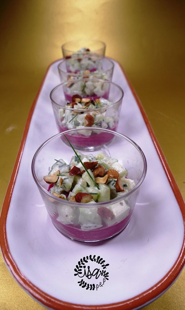 Verrines au chèvre Isa popote et papote