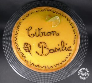 Tarte citron vert-basilic