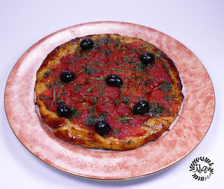 Pizza tomates façon Tatin