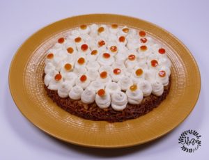 Tarte kadaif, mandarine et cannelle