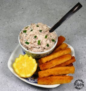 Rillettes de sardines et frites de polenta