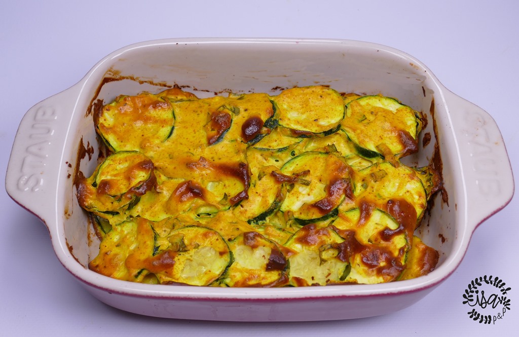 Tian de courgettes au curcuma