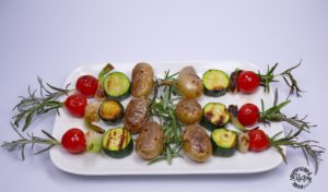 Brochettes de légumes d’été