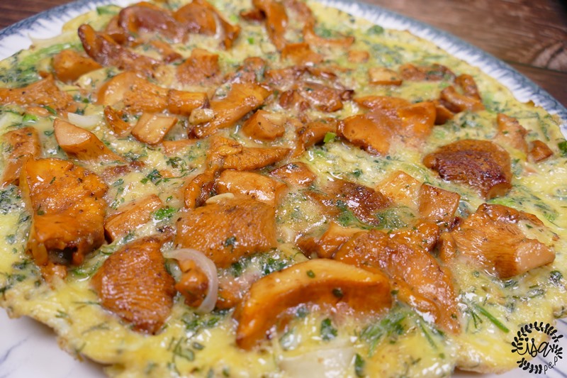 Omelette aux girolles - Isa popote et papote