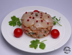 Tartare de saumon et Saint-Jacques