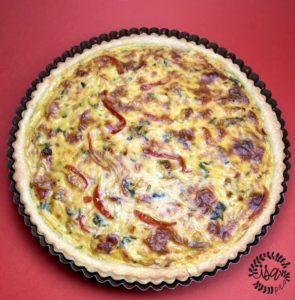 Tarte poulet curry coco
