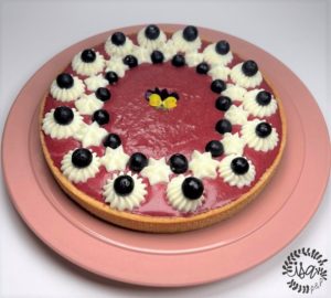 Tarte à la crème de cassis et mascarpone