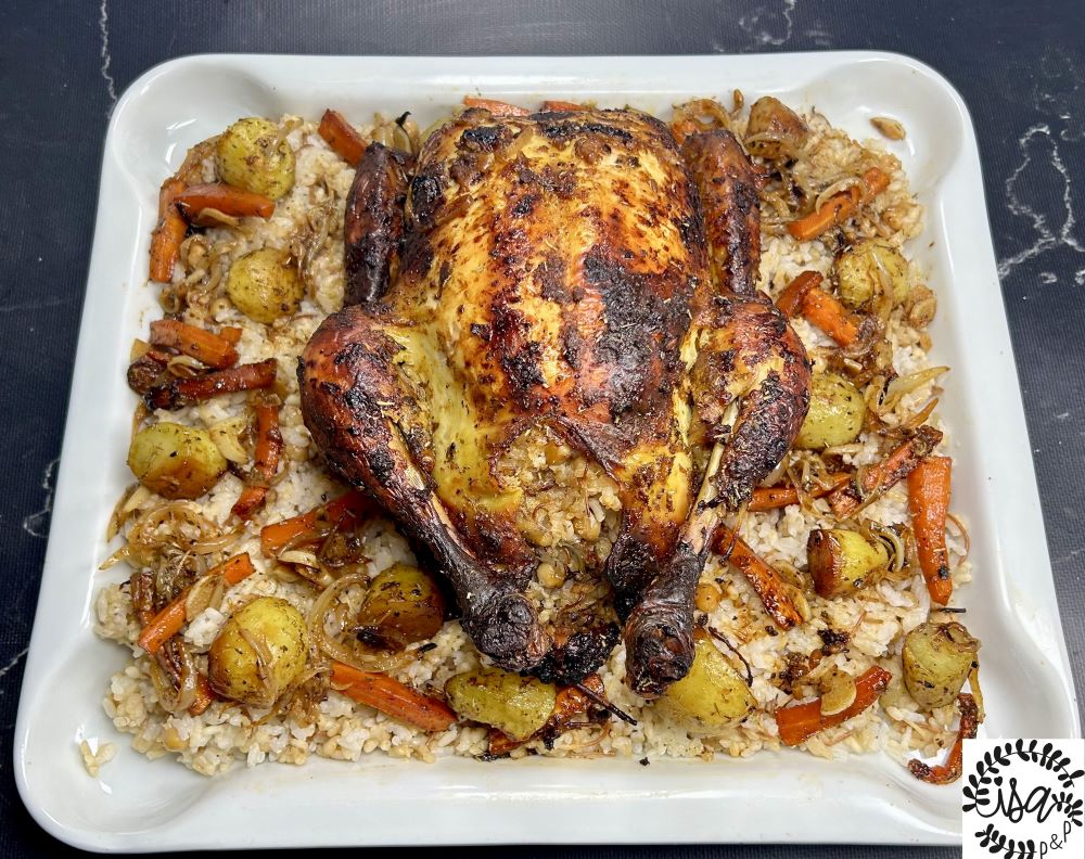 Poulet farci au pilav (recette Turque)