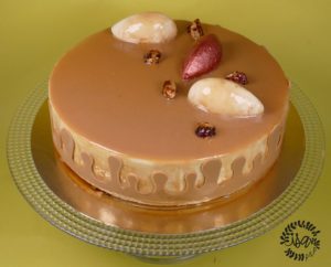 Bavarois vanille insert caramel/cacahuètes