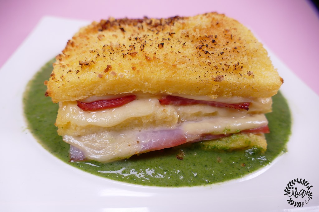 Croque-monsieur de polenta d’Eric Fréchon