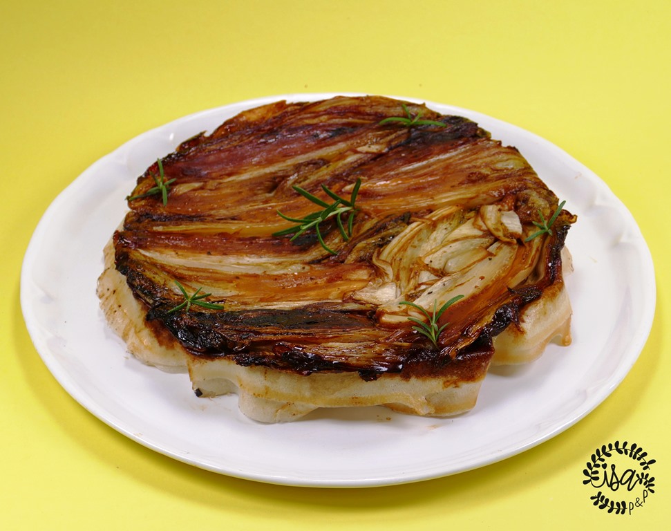 Tatin d’endives aux crottins de Chavignol