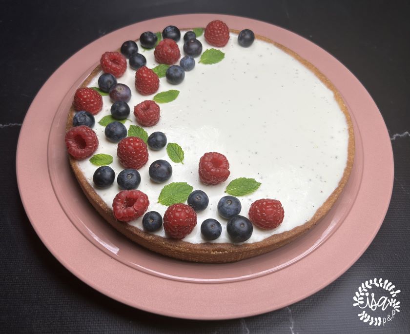 Tarte framboise et panacotta