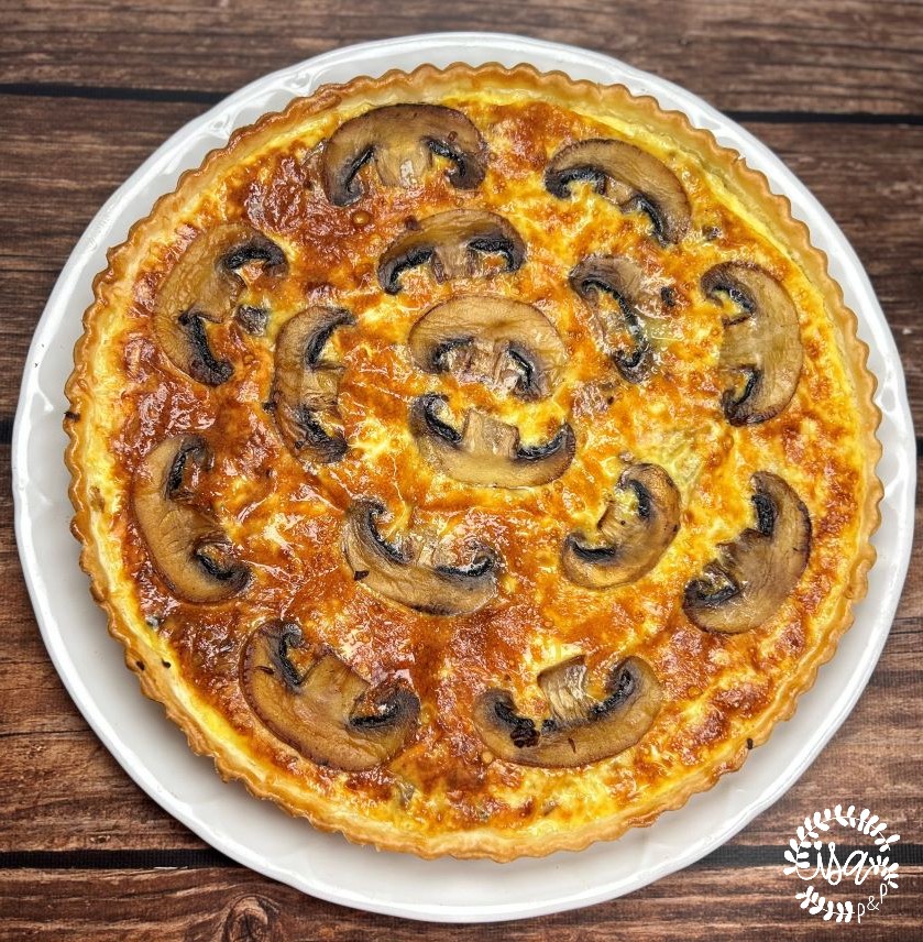 Quiche aux champignons de Paris