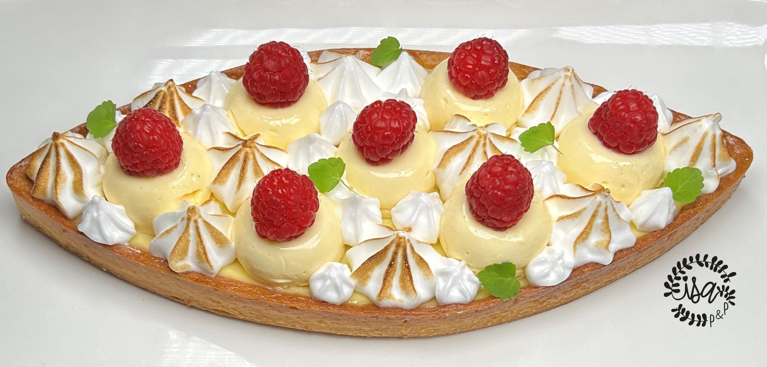 Tarte citron framboise meringuée