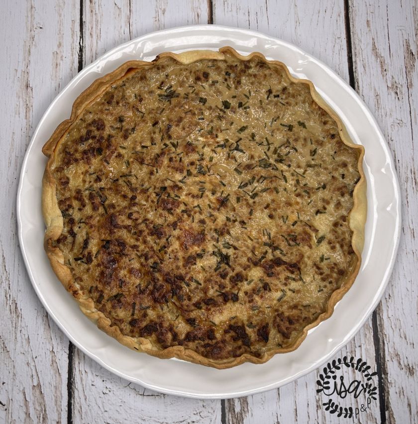 Tarte à la viande et au Boursin