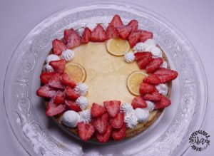 Tarte au citron basilic et fraises