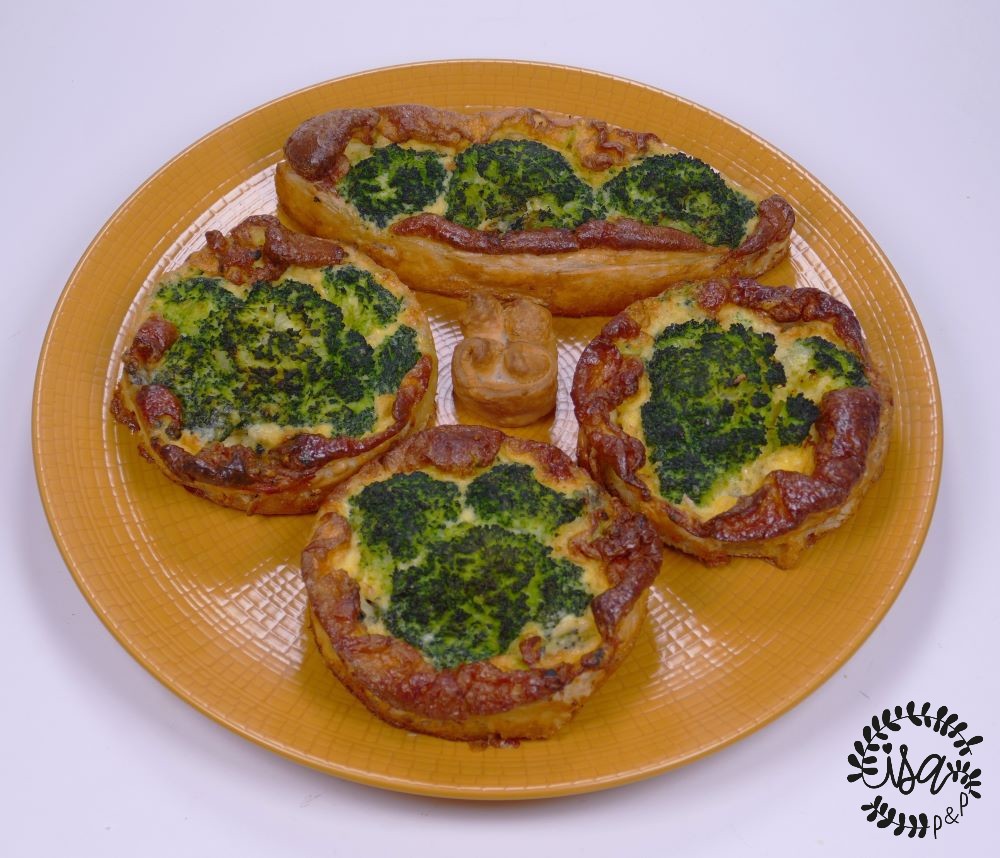 Quiches brocoli et roquefort
