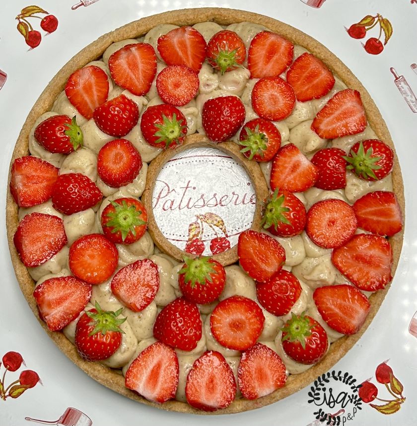 Tarte gourmande aux fraises