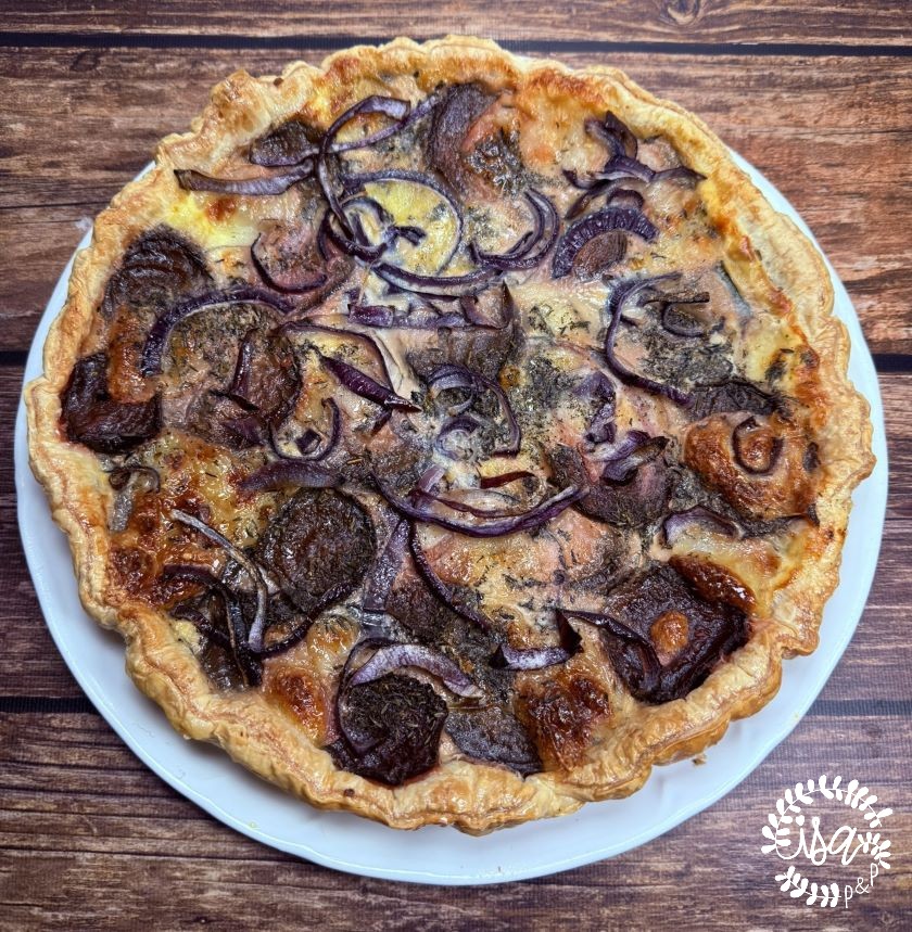 Quiche betteraves et mozzarella