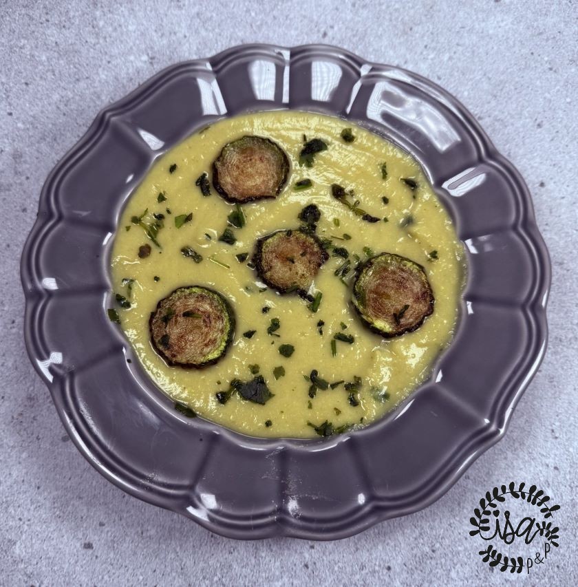 Soupe courgettes et pois chiches