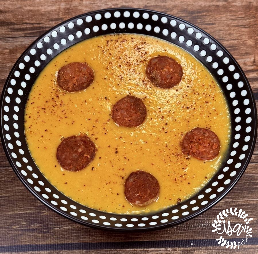 Soupe butternut au chorizo